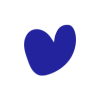 Blue KULA heart shape showing joy, kindness and connection