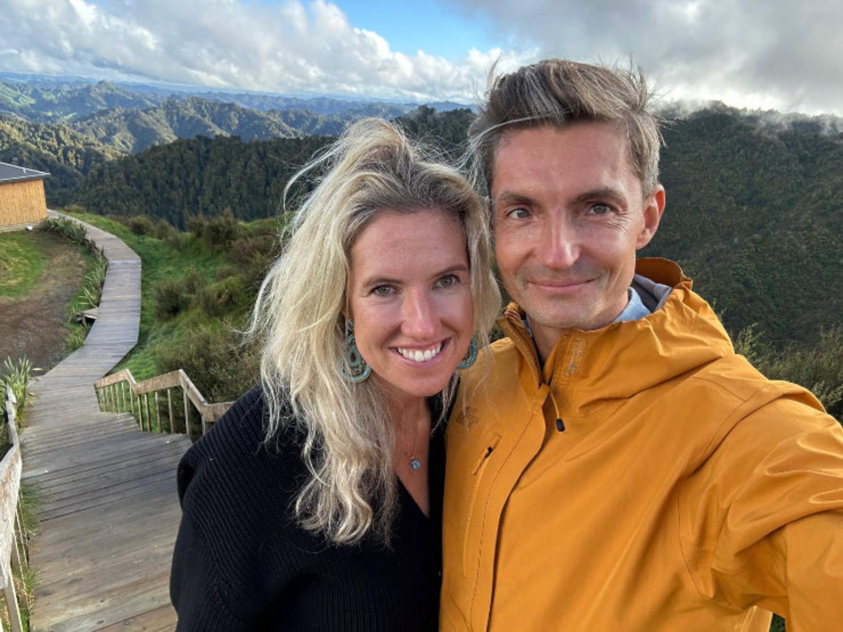KULA Founders, Marianne McAlindon and Thomas Lambert, during their adventures in New Zealand, representing KULA’s mission to bring joy, thoughtfulness, and kindness to everyday life.