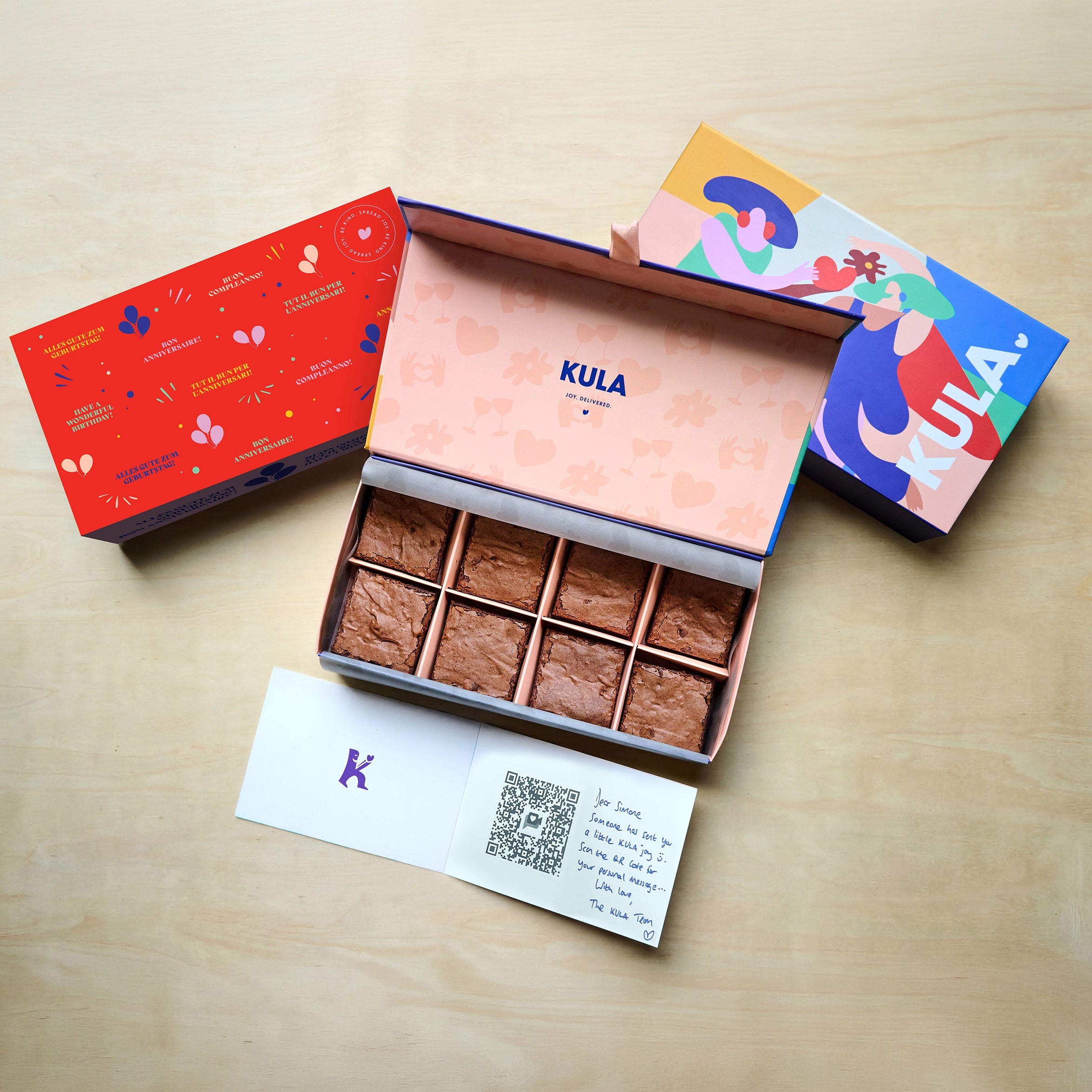 "Happy Birthday" Classic Brownie Box