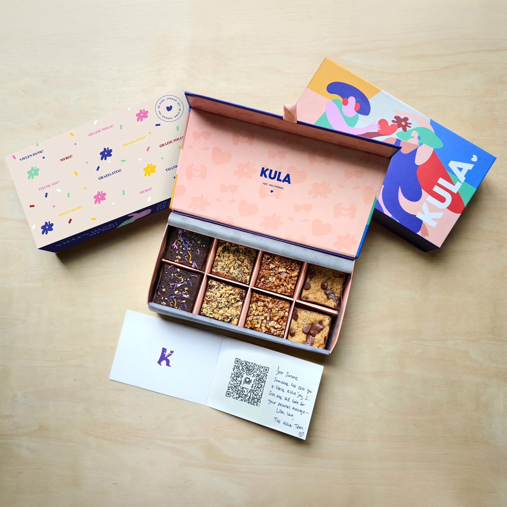 "Geburtstag" Salted Karamell Brownies Box - KULA